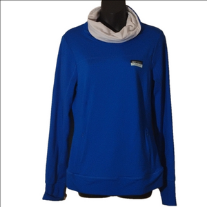 Pink Victoria Secret bright blue athletic style top. Size medium. So pretty.